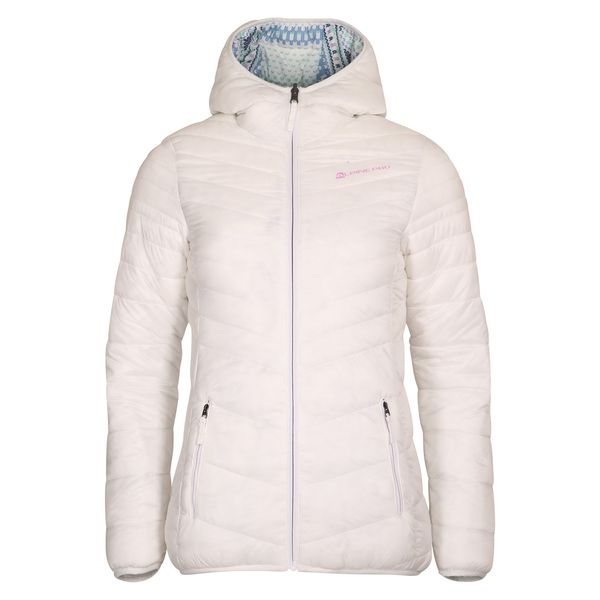 ALPINE PRO Women's reversible jacket hi-therm ALPINE PRO MICHRA white variant pa