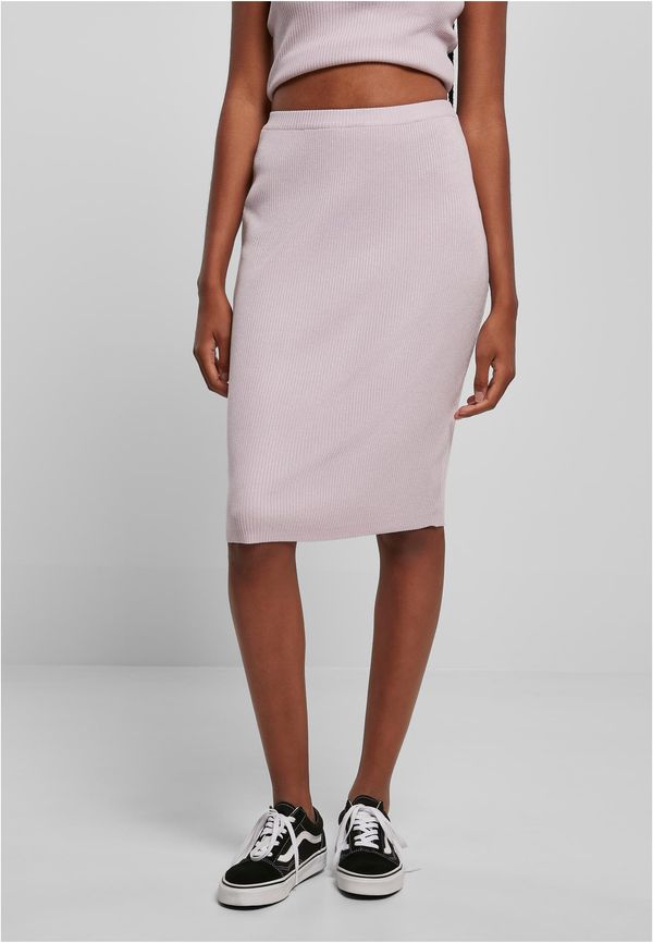 UC Ladies Women's ribbed lilac midi skirt