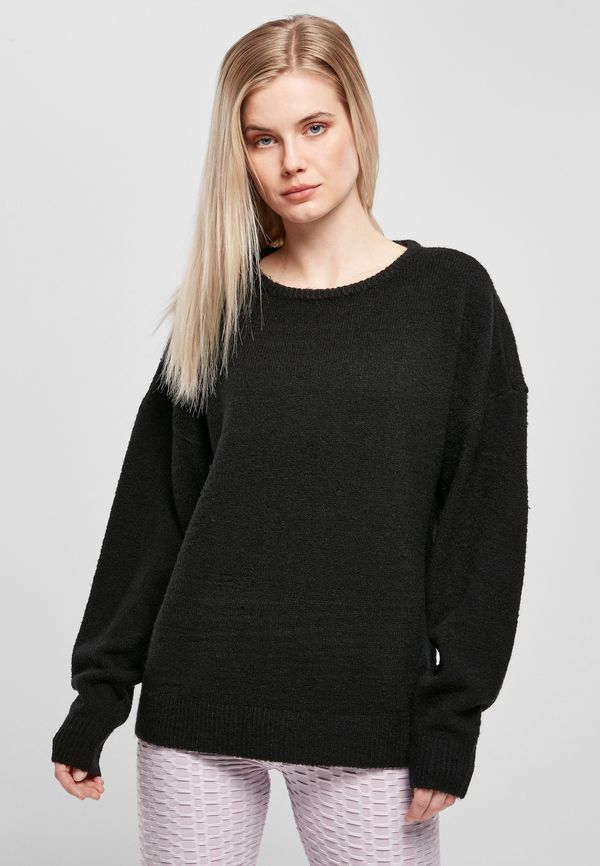 Urban Classics Women's robust fluffy sweater black