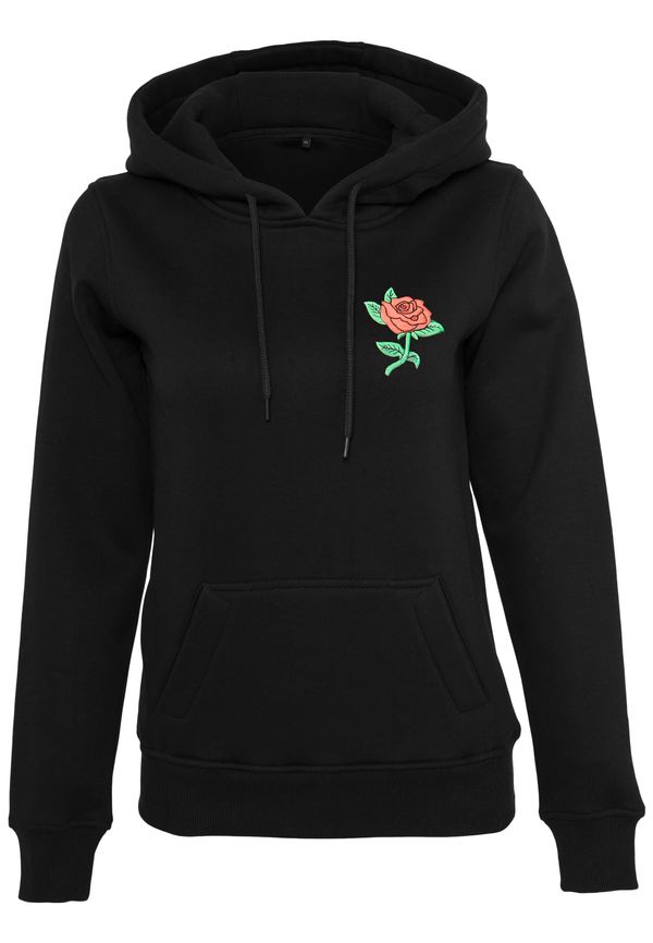 Mister Tee Women's Rose Hoody Black