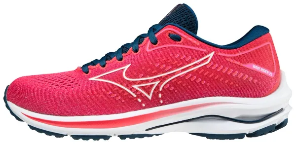 Mizuno Women's Running Shoes Mizuno Wave Rider 25 / Phlox Pink / White / Gibraltor Sea