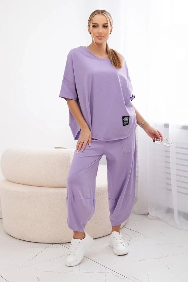 Kesi Women's set blouse + trousers - light purple