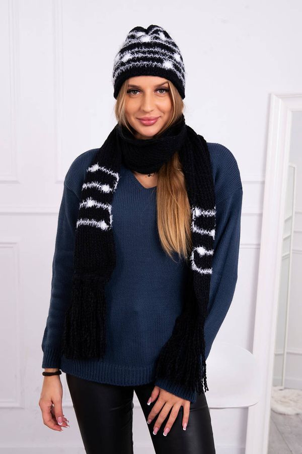 Kesi Women's set with scarf Anika K304 black
