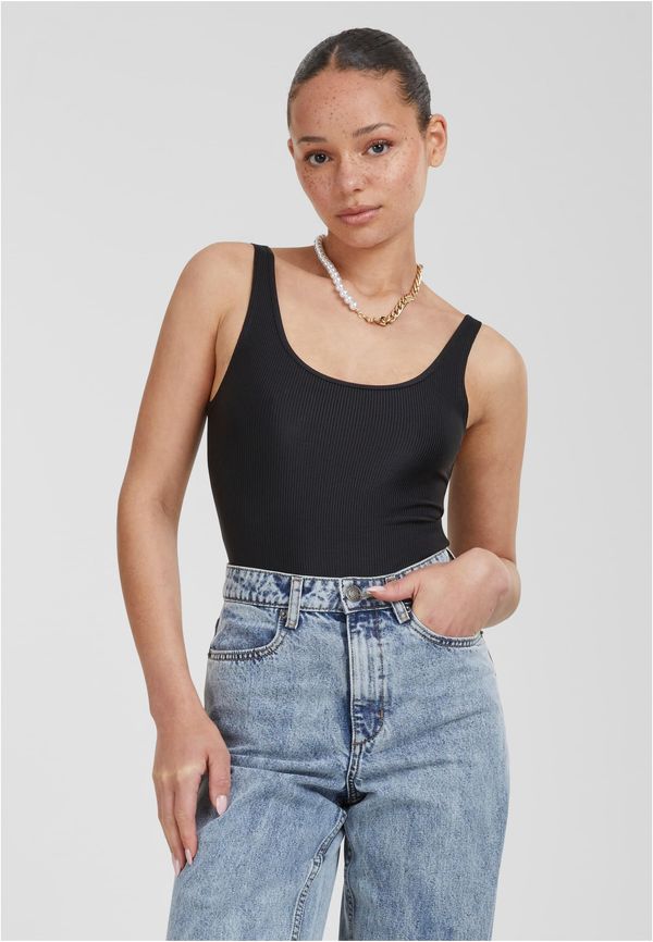 Urban Classics Women's shiny Rib Body black