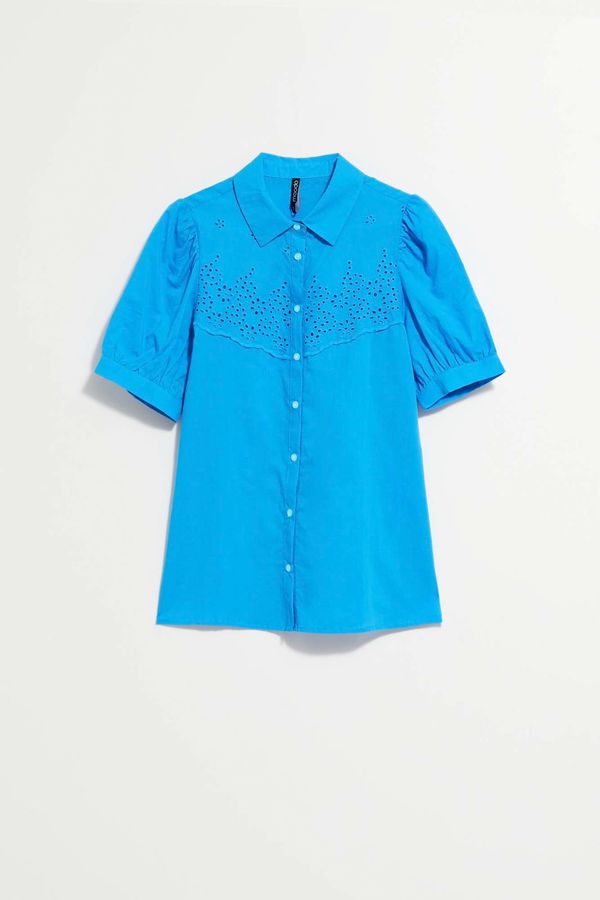 Moodo WOMEN'S SHIRT L-KO-4040 FRESH BLUE