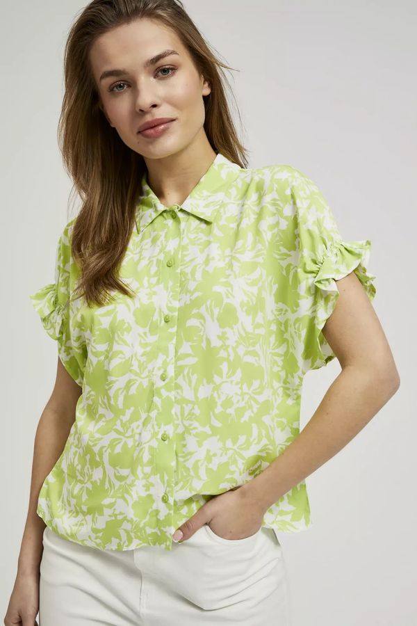 Moodo Women's shirt with short sleeves MOODO - green