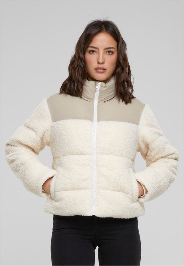 Urban Classics Women's short jacket Sherpa Mix sand/beige