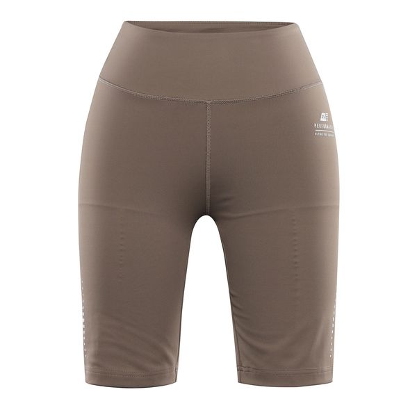 ALPINE PRO Women's short leggings ALPINE PRO GARELA walnut