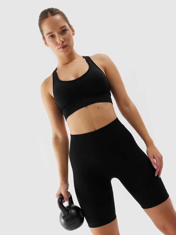 4F Women's Short Sports Seamless Leggings 4F - Black