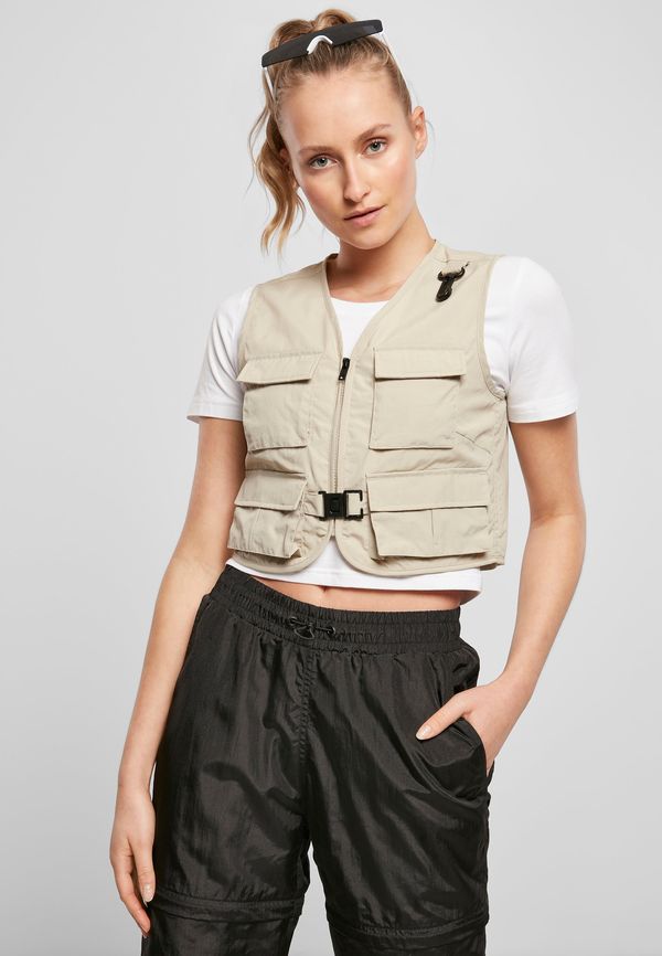 Urban Classics Women's short tactical vest made of concrete