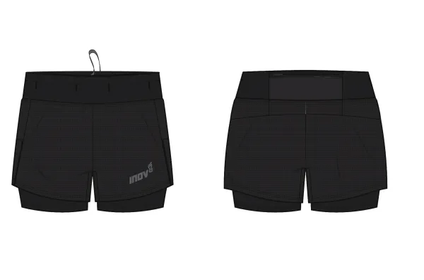 Inov-8 Women's shorts Inov-8 Trailfly Ultra 3" 2in1 Short Black