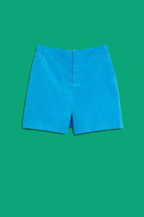 Moodo WOMEN'S SHORTS L-SH-4021 FRESH BLUE