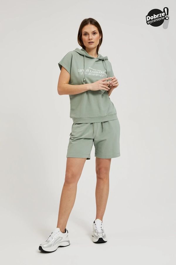 Moodo Women's shorts MOODO - olive