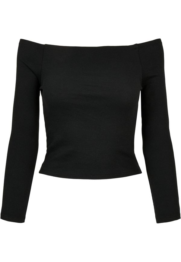 UC Ladies Women's shoulderless long sleeve black