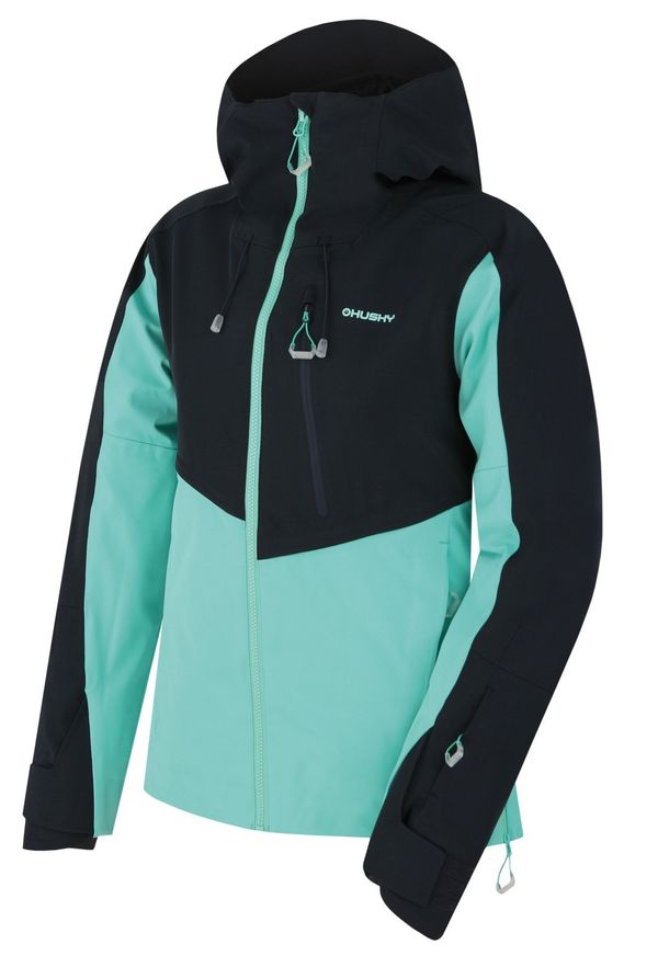 HUSKY Women's ski jacket HUSKY Mistral L black blue/turquoise