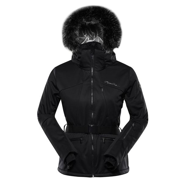 ALPINE PRO Women's ski softshell jacket with membrane ALPINE PRO DOWELA black