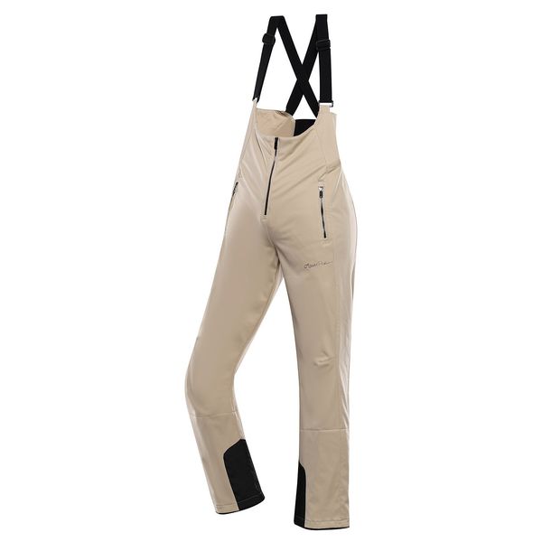 ALPINE PRO Women's ski softshell pants with membrane ALPINE PRO GERANA white pepper