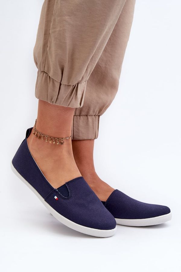 Kesi Women's slip-on sneakers, navy blue Adrancia