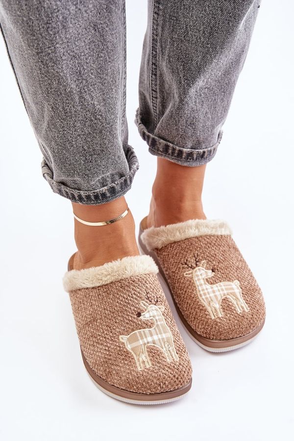 Inblu Women's Slippers With Reindeer Inblu