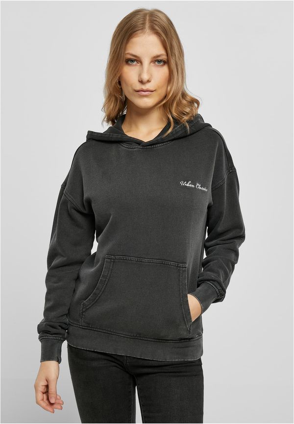 UC Ladies Women's small embroidery Terry Hoody black