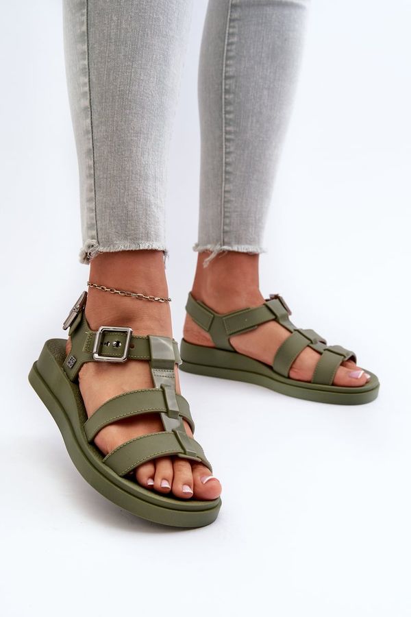 Kesi Women's Smooth Sandals ZAXY Green