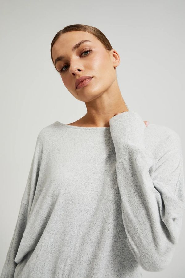 Moodo Women's smooth sweater MOODO - gray