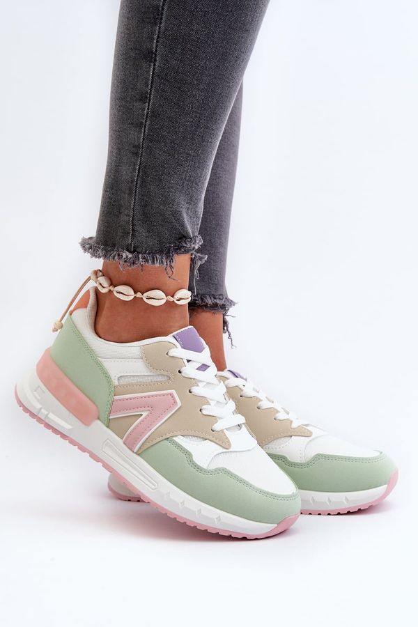 Kesi Women's sneakers made of Multicolor Vinelli eco leather