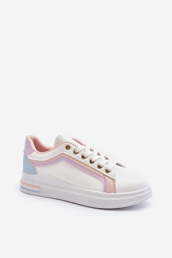 Kesi Women's sneakers with shimmering pink Elnami