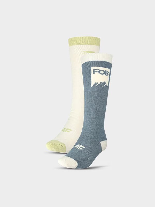 4F Women's snowboard socks 4F 2-pack