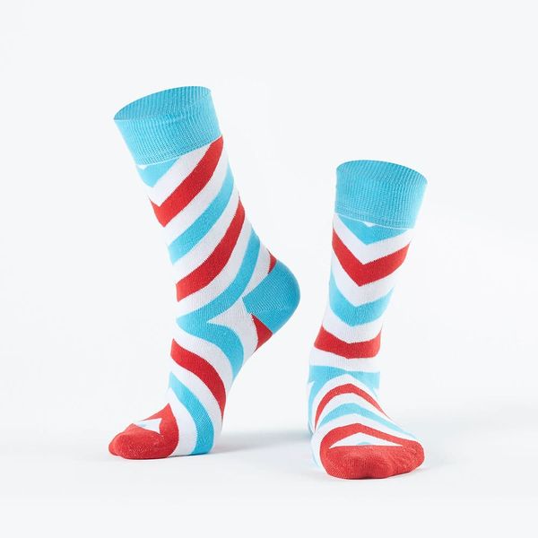 FASARDI Women's socks with colored stripes