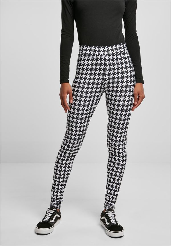 UC Ladies Women's soft leggings AOP blackhoundstooth