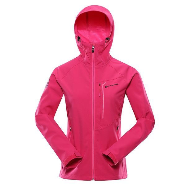 ALPINE PRO Women's softshell jacket ALPINE PRO ESPRITA cabaret