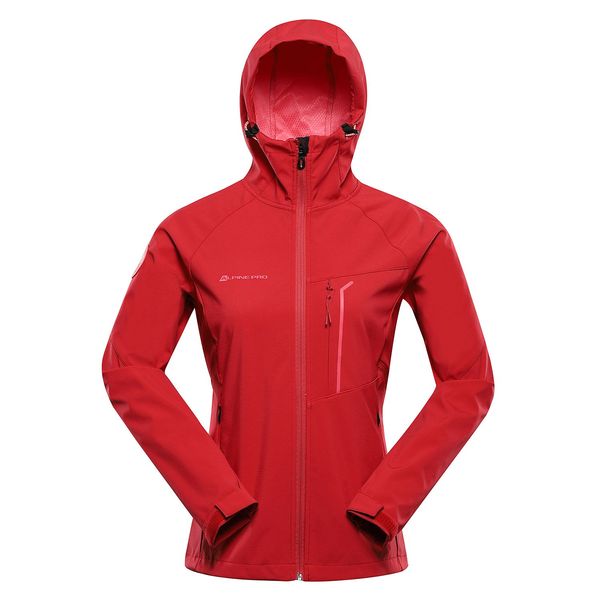 ALPINE PRO Women's softshell jacket with membrane ALPINE PRO ESPRITA chilli