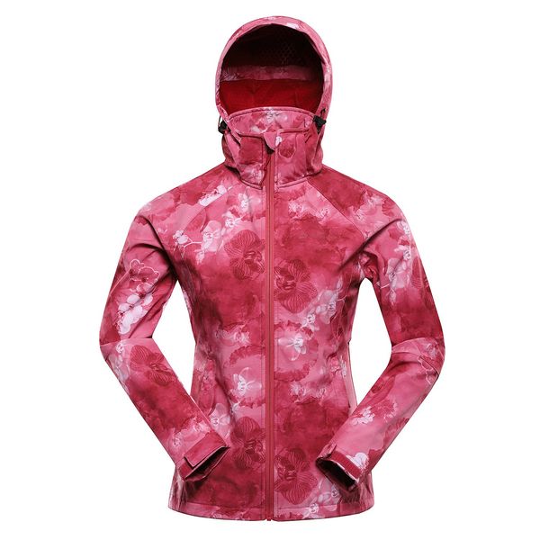 ALPINE PRO Women's softshell jacket with membrane ALPINE PRO HOORA chilli variant pa