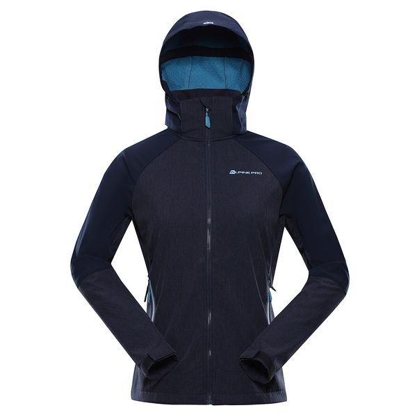 ALPINE PRO Women's softshell jacket with membrane ALPINE PRO LANCA mood indigo