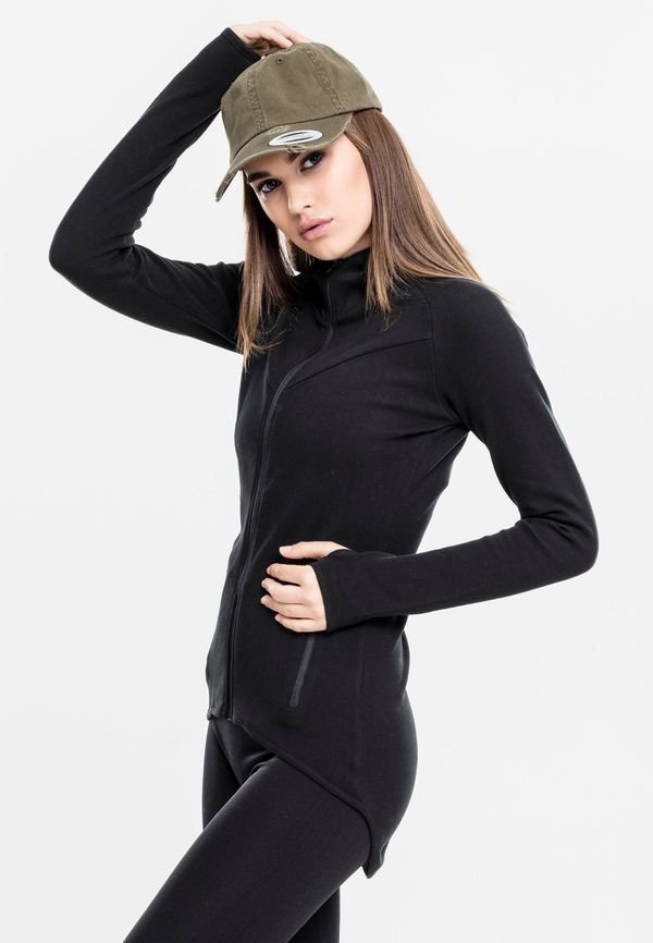 UC Ladies Women's sports hooded sweatshirt with Interlock zipper, black