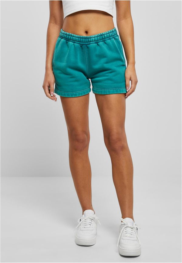 UC Ladies Women's Stone Washed Shorts - Watergreen