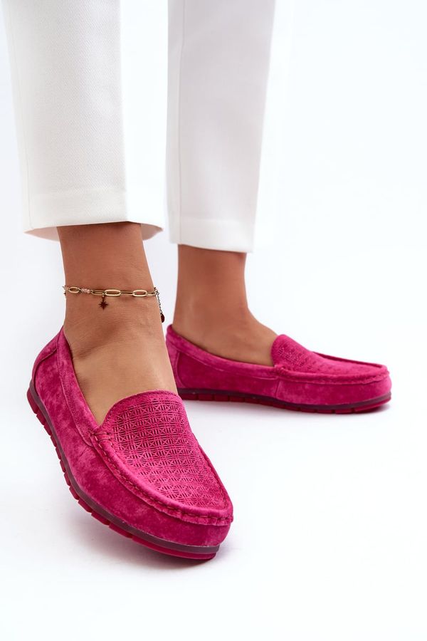 Kesi Women's suede loafers Fuchsia S.Barski