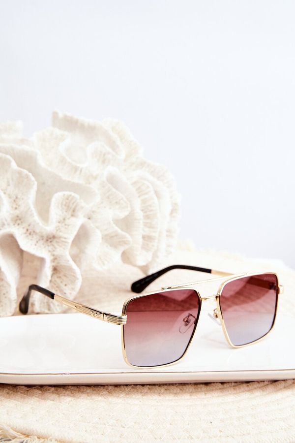 Kesi Women's Sunglasses UV400 Gold Brown