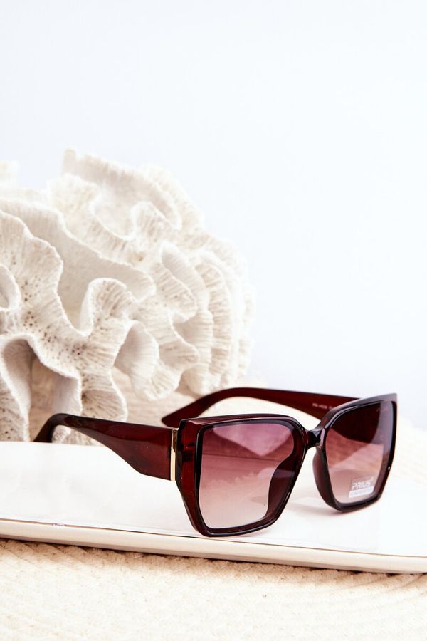 Kesi Women's sunglasses with UV filter, dark brown