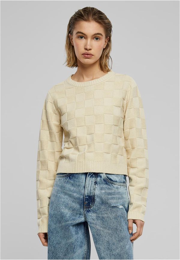 Urban Classics Women's sweater Check Knit sand