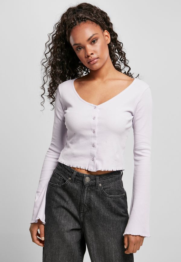 Urban Classics Women's sweater with cropped rib soft lilac