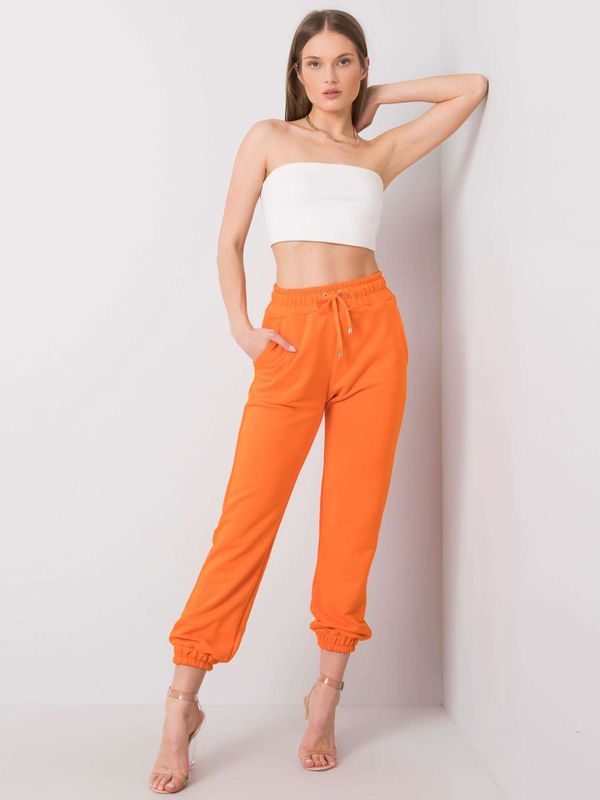 Fashionhunters Women's sweatpants RUE PARIS Orange