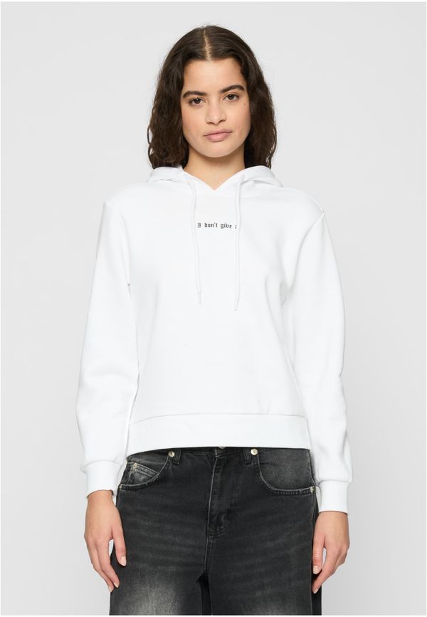 Mister Tee Women's sweatshirt I Dont Give A Hoody white