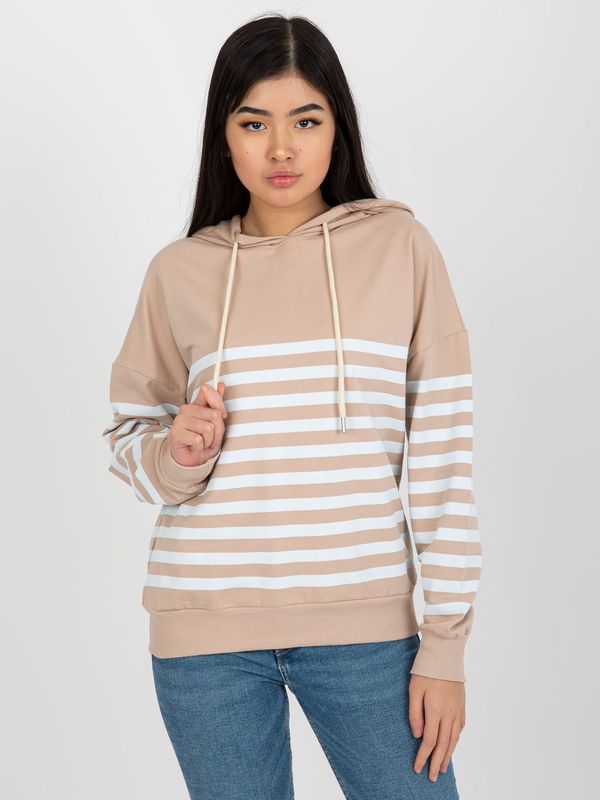 Fashionhunters Women's sweatshirt Rue Paris - beige