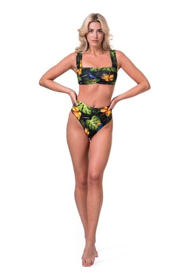 NEBBIA Women's swimsuit Nebbia High-energy retro bikini - top 553 jungle green S