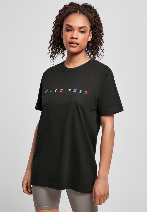 Mister Tee Women's T-shirt Fuck This black