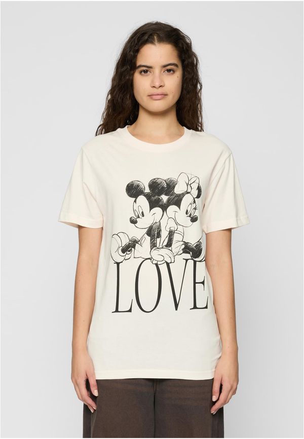 Merchcode Women's T-shirt Minnie Loves Mickey light pink