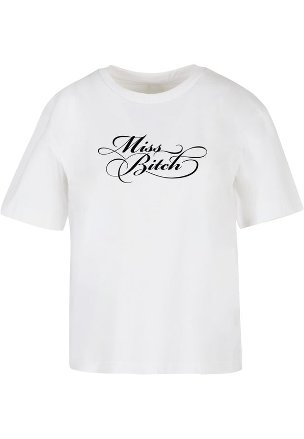 Mister Tee Women's T-shirt Miss Bitch white