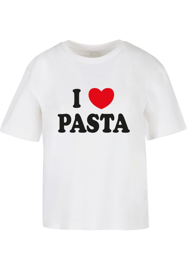 Mister Tee Women's T-shirt Pasta LOVE white